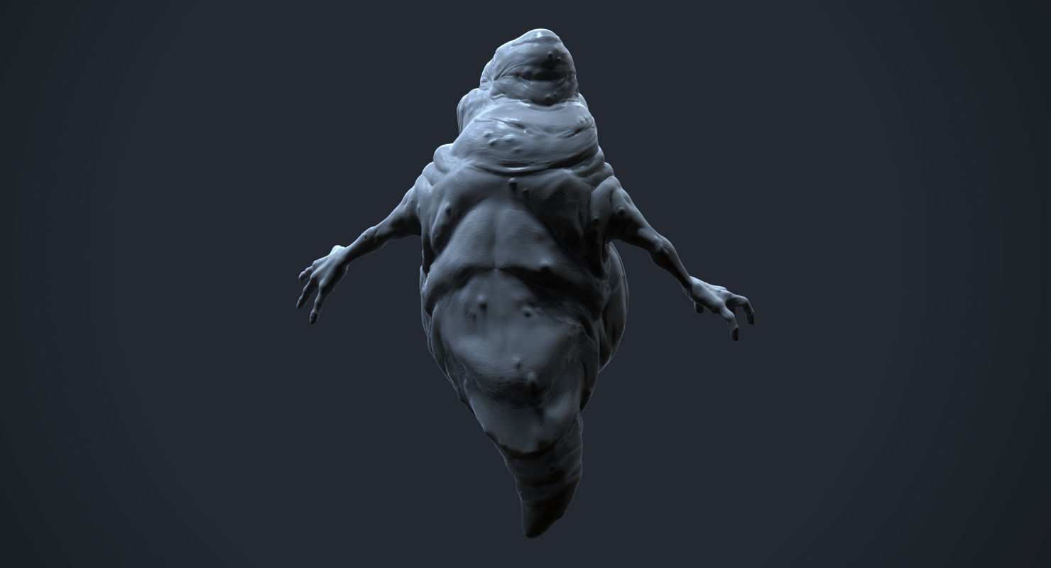 Ghostbusters Slimer high polygon 3D model Free 3D model_7