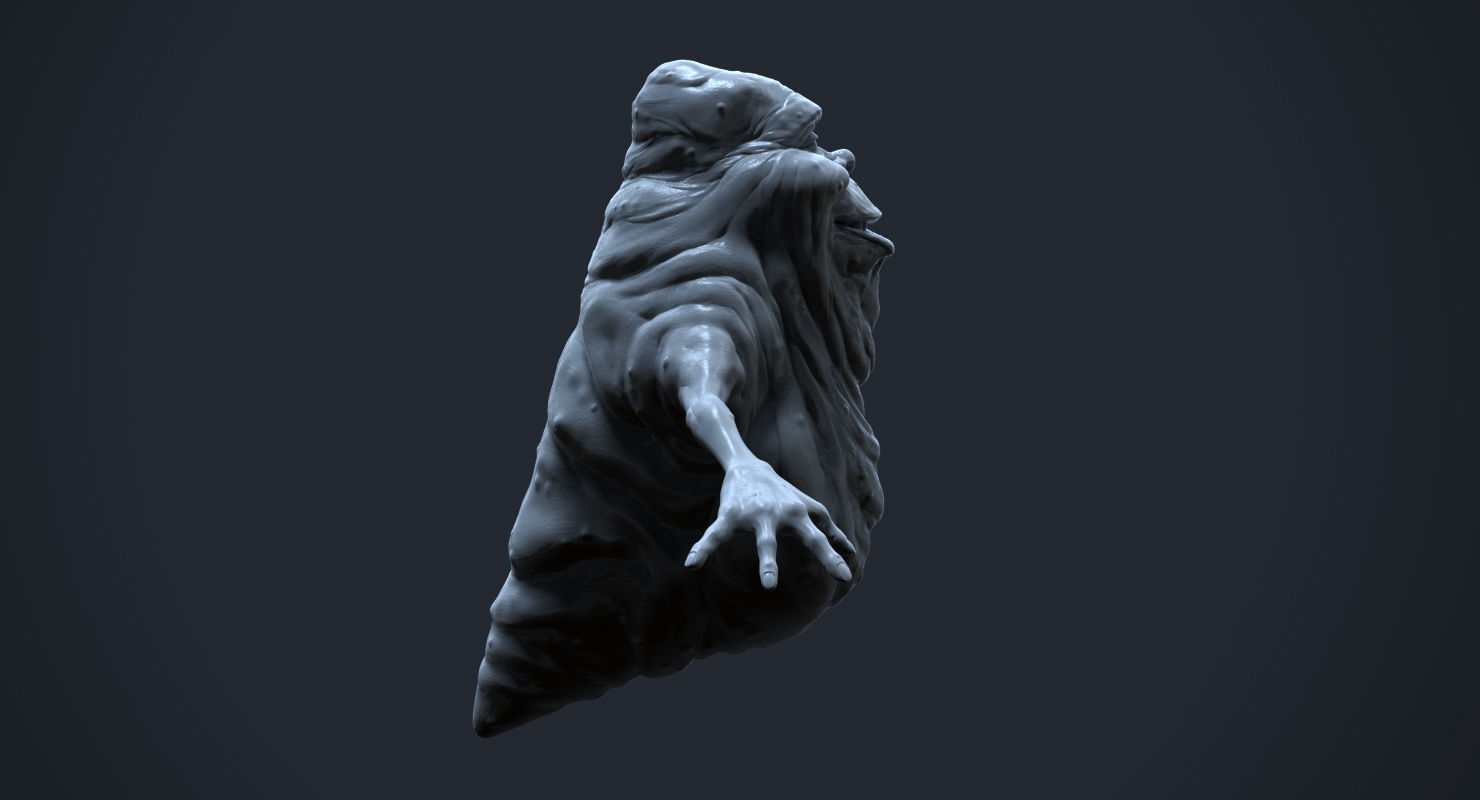 Ghostbusters Slimer high polygon 3D model Free 3D model_6