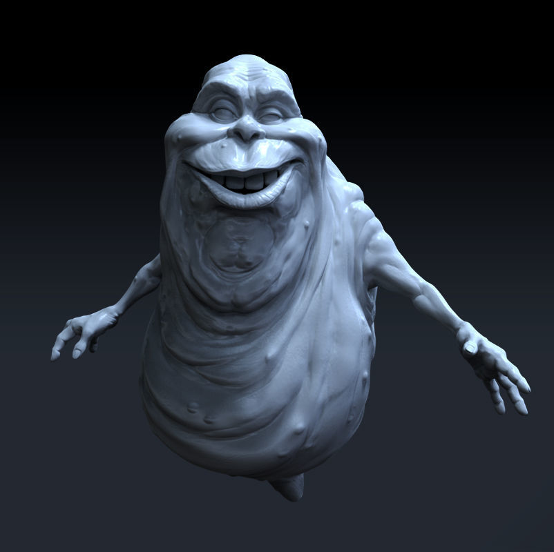 Ghostbusters Slimer high polygon 3D model Free 3D model_0