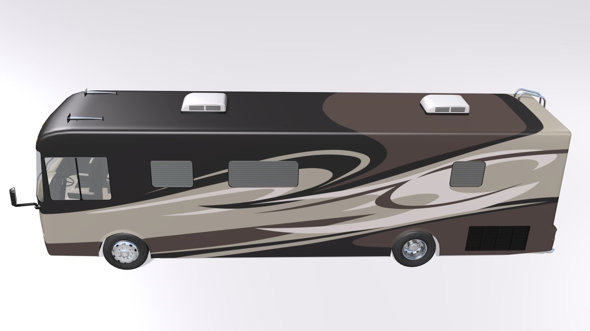 Basic Class A Motorhome 3D model_1