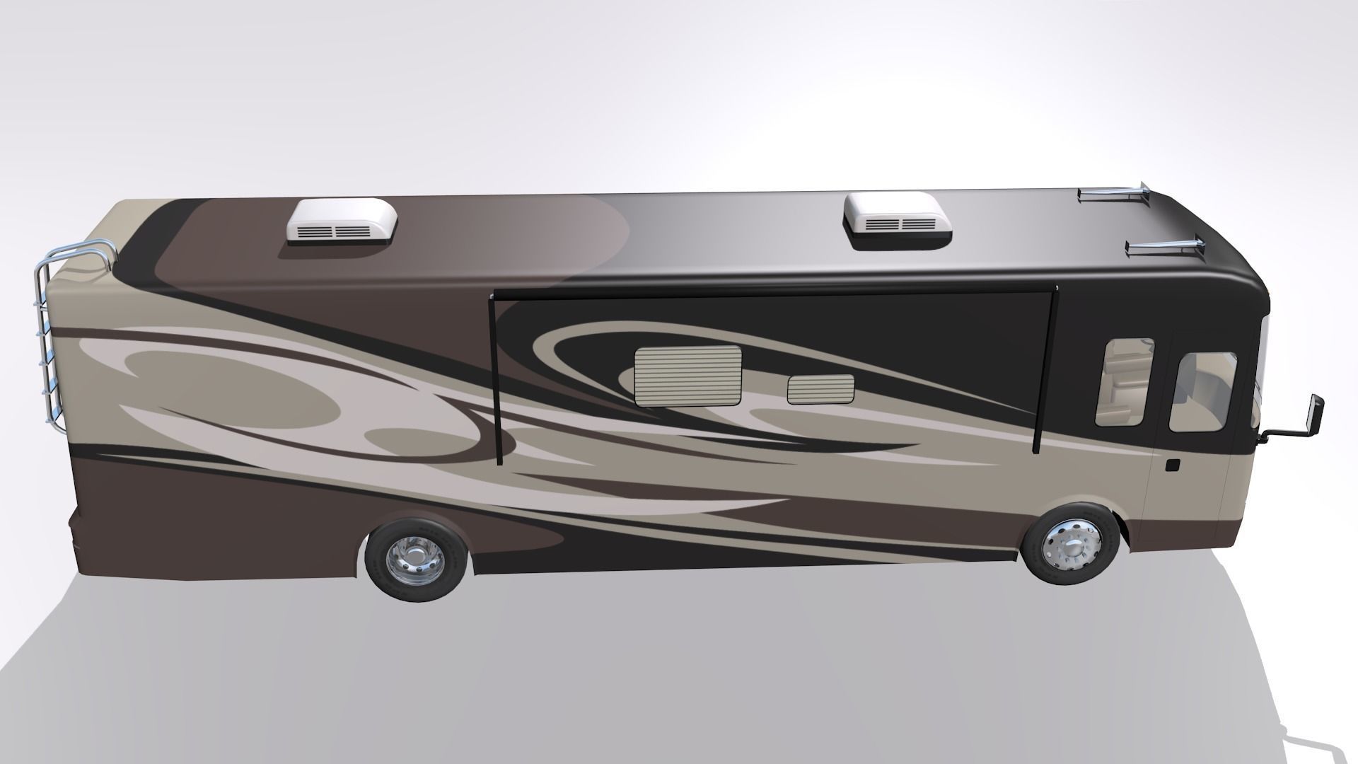 Basic Class A Motorhome 3D model_4