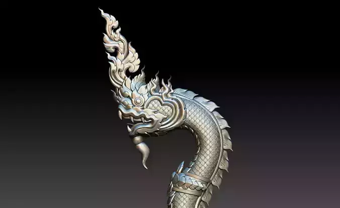 Naga Thai Style 3D print model