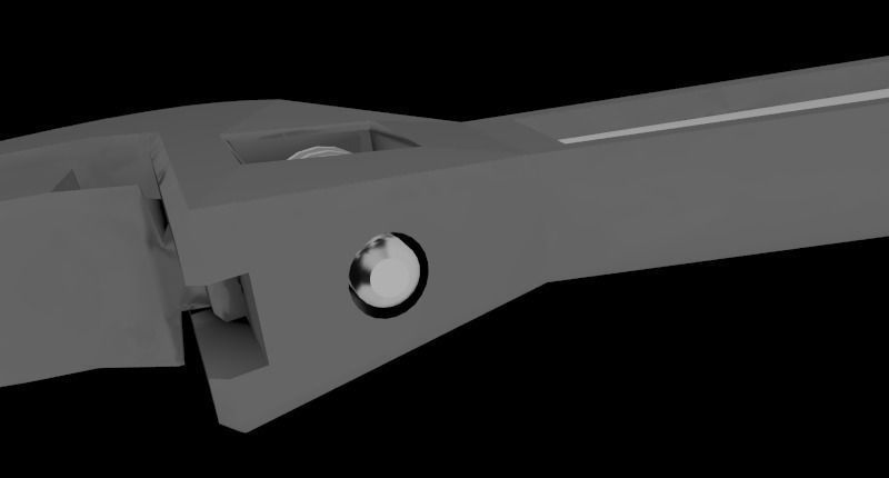 Adjustable Wrench Free 3D model_3