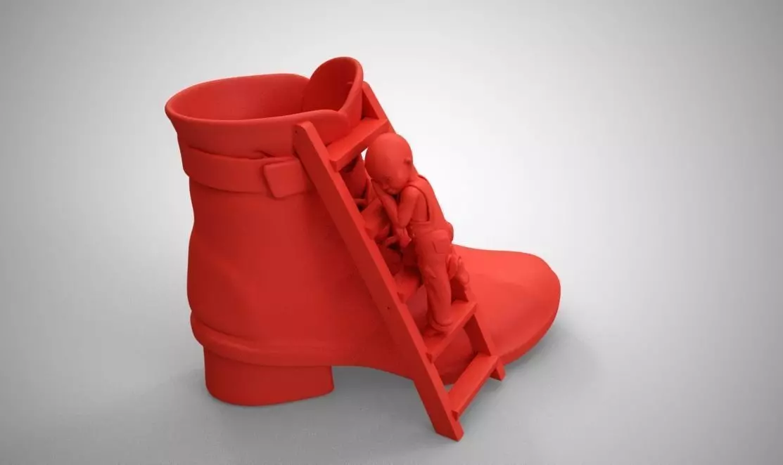 Shoe Pot 3D print model