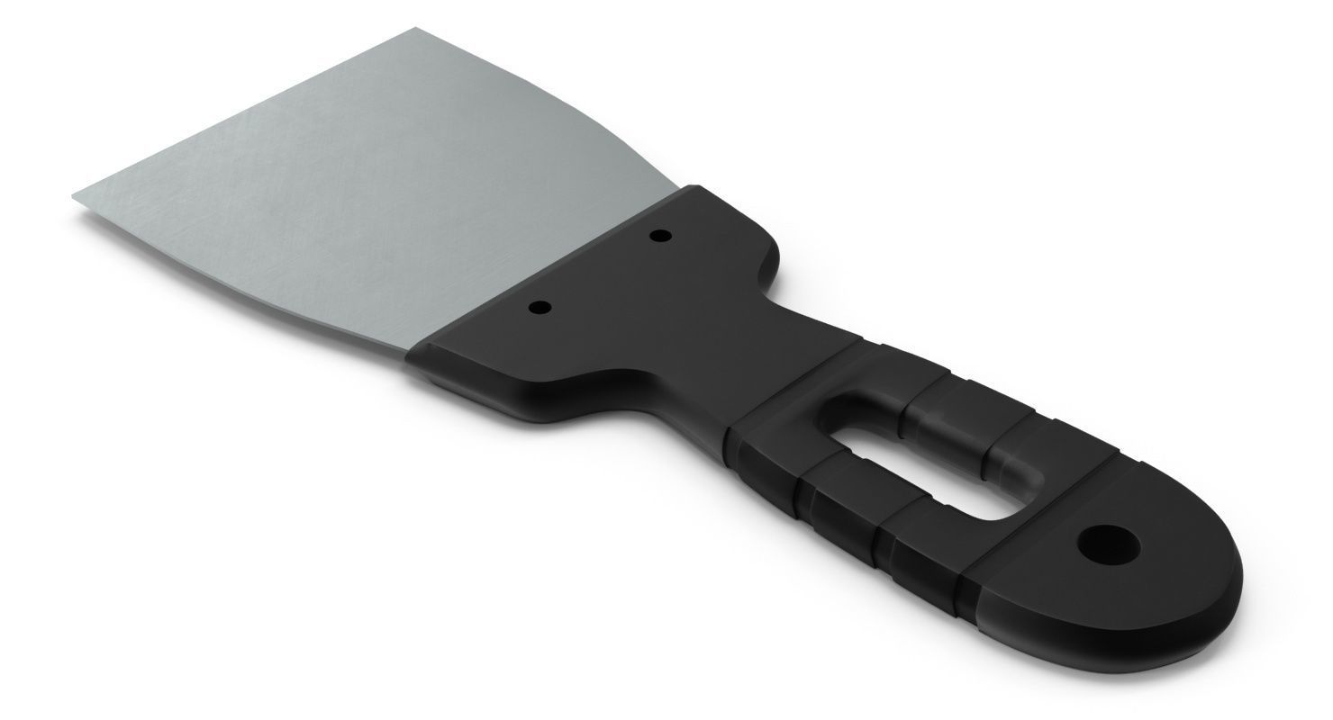 Spatula Putty knife 3D model_3
