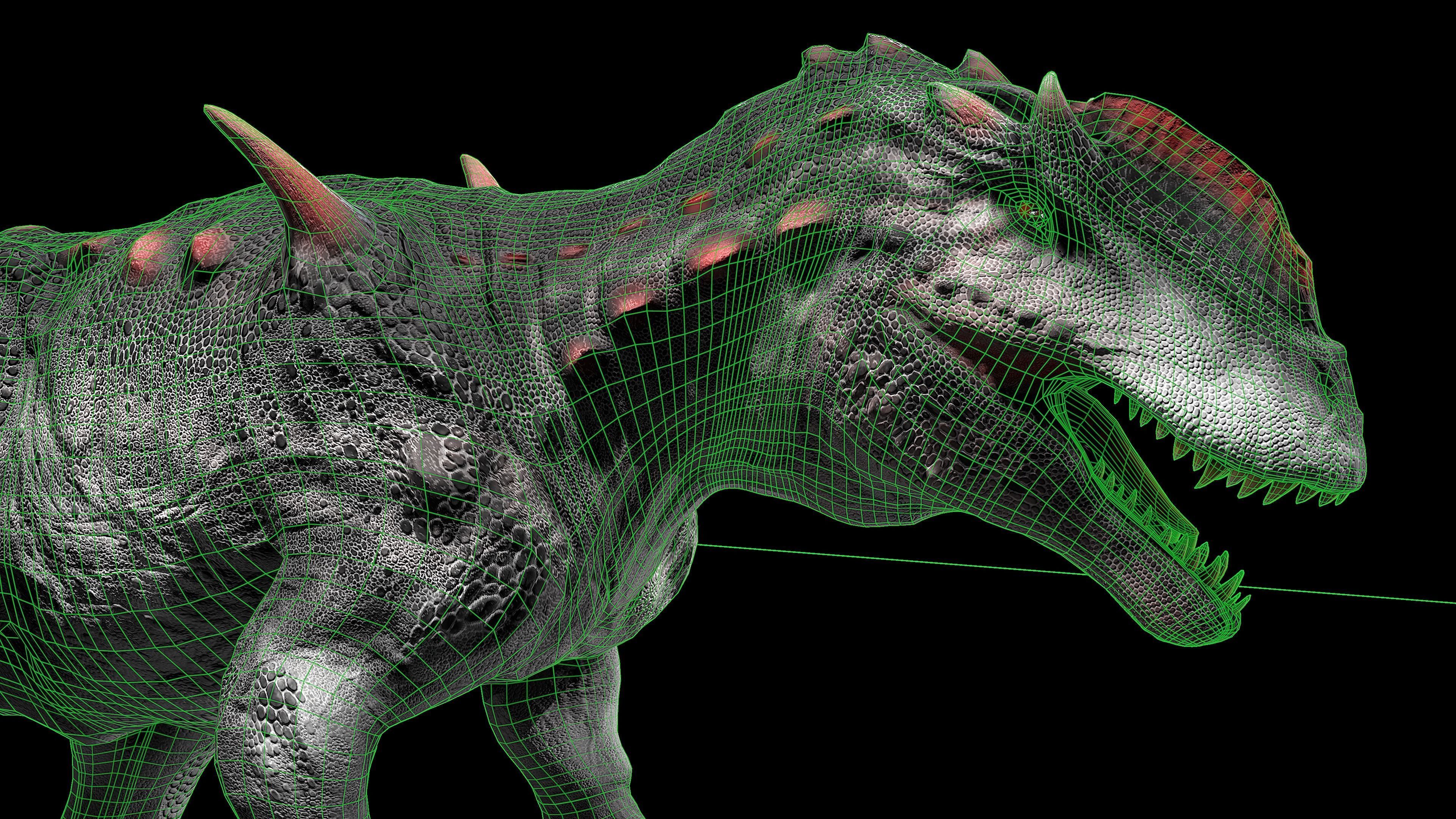  Hybrid Dinosaur Low-poly 3D model_1