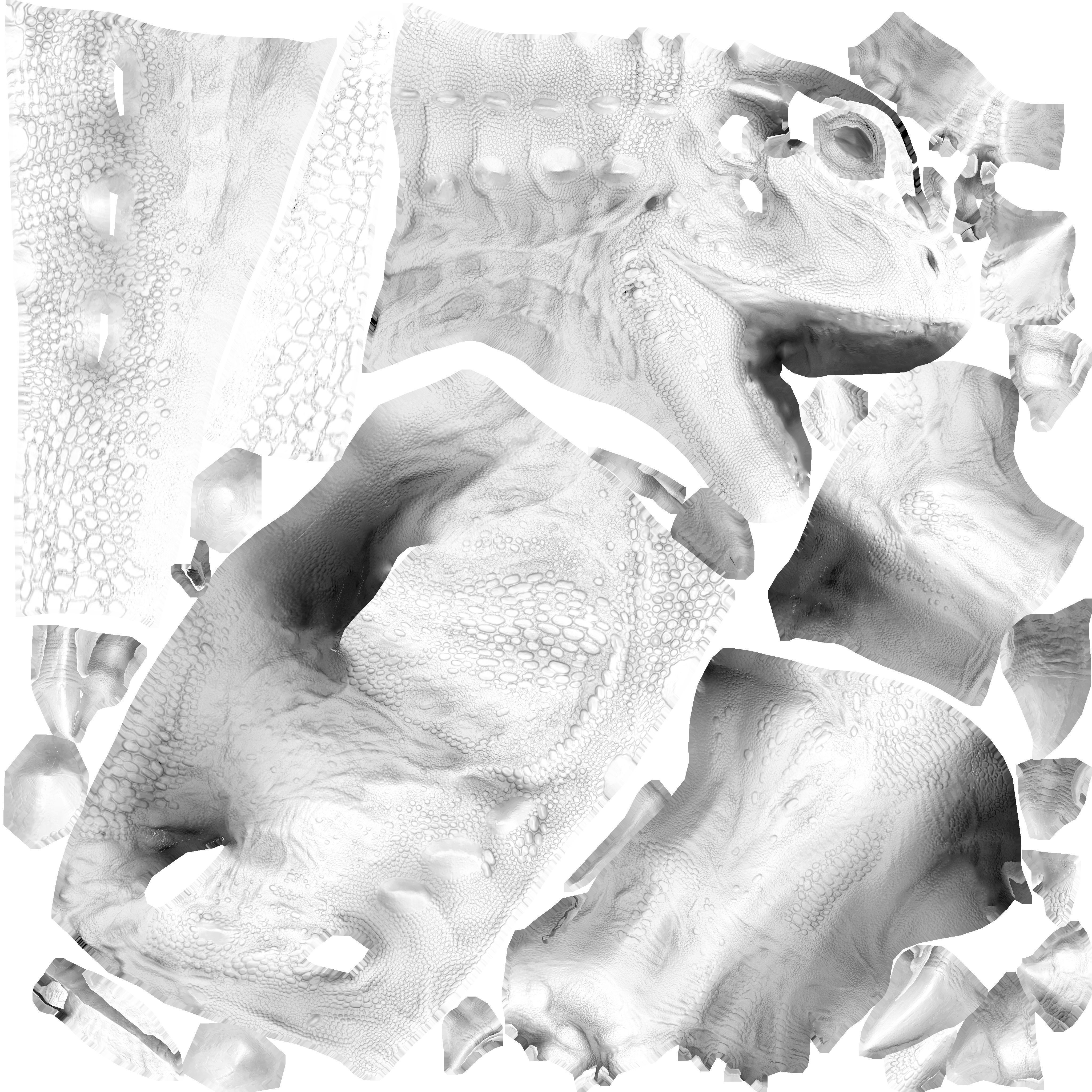  Hybrid Dinosaur Low-poly 3D model_3