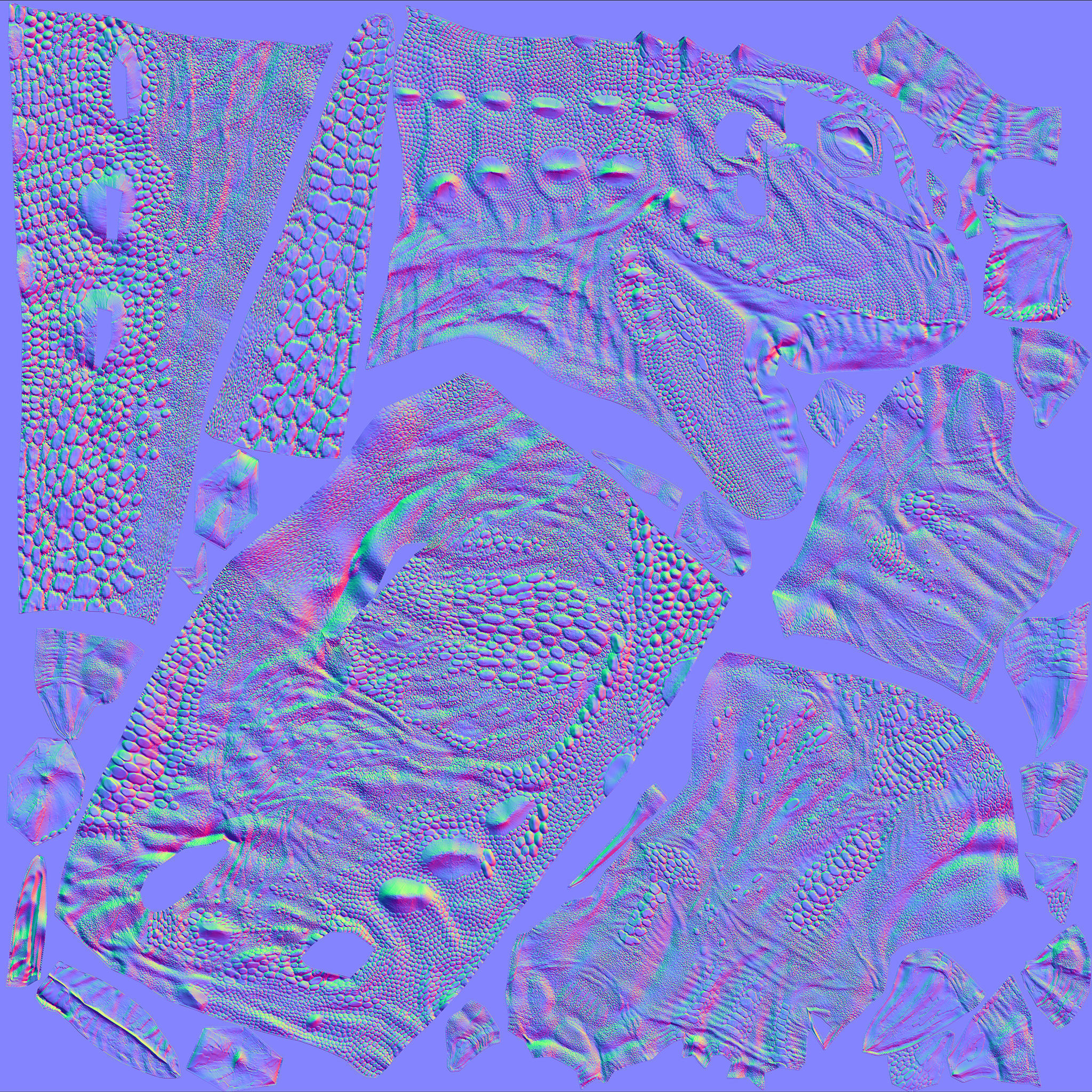  Hybrid Dinosaur Low-poly 3D model_4