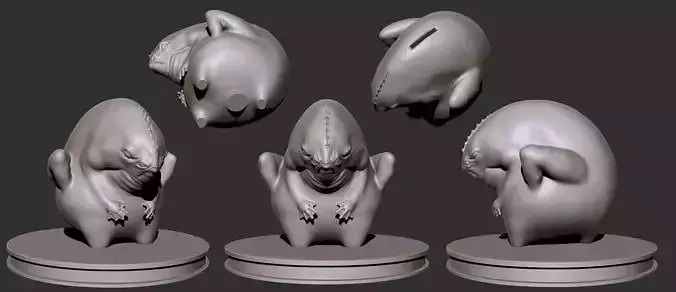 Money Box Deamon Free 3D print model