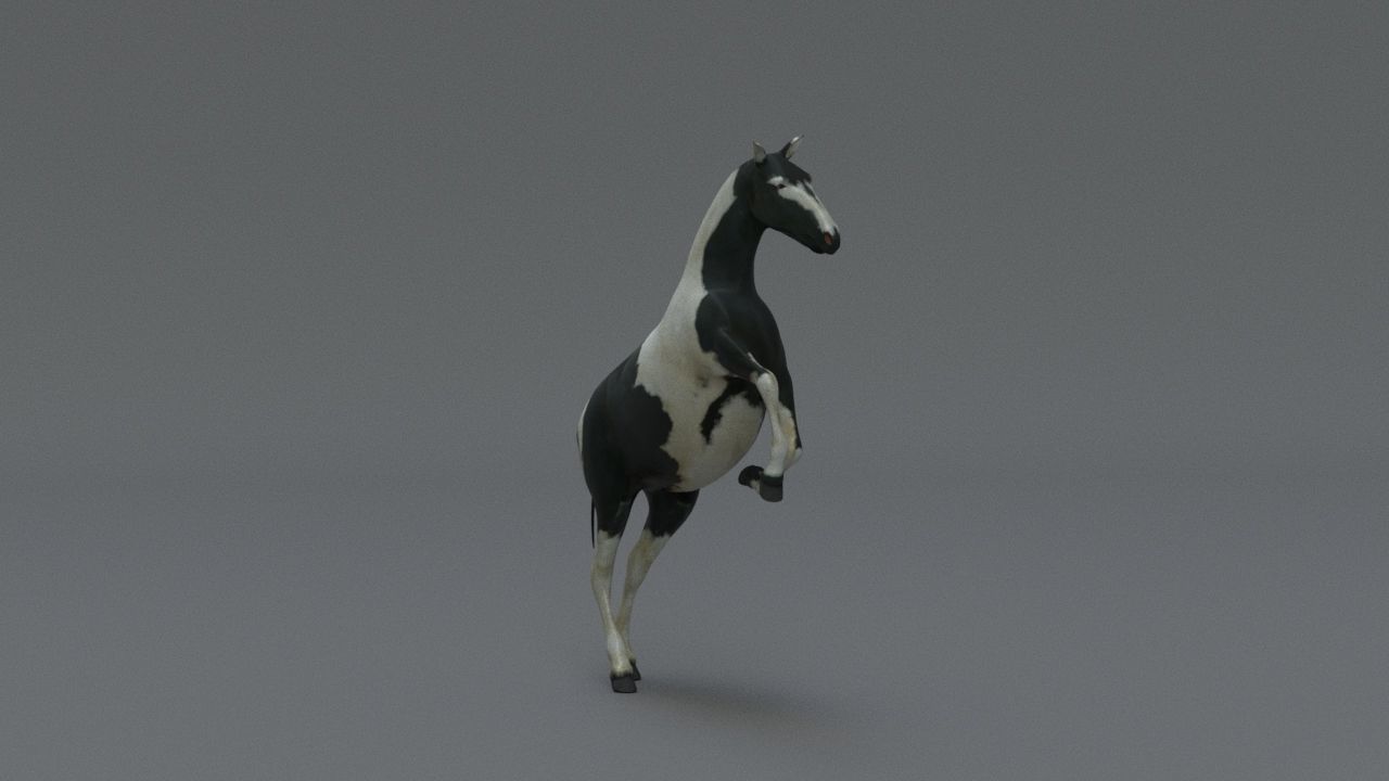 horse Low-poly 3D model_2