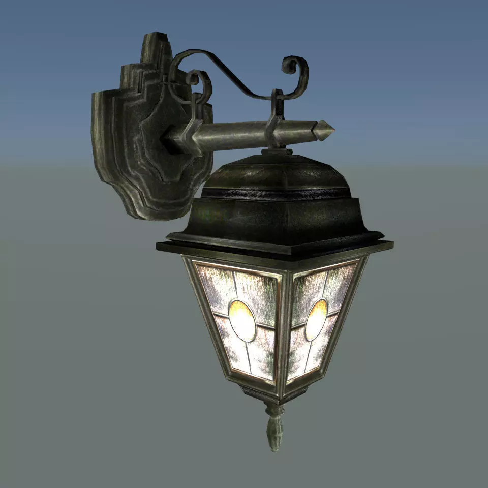 Street Lamp Gameready Free low-poly 3D model