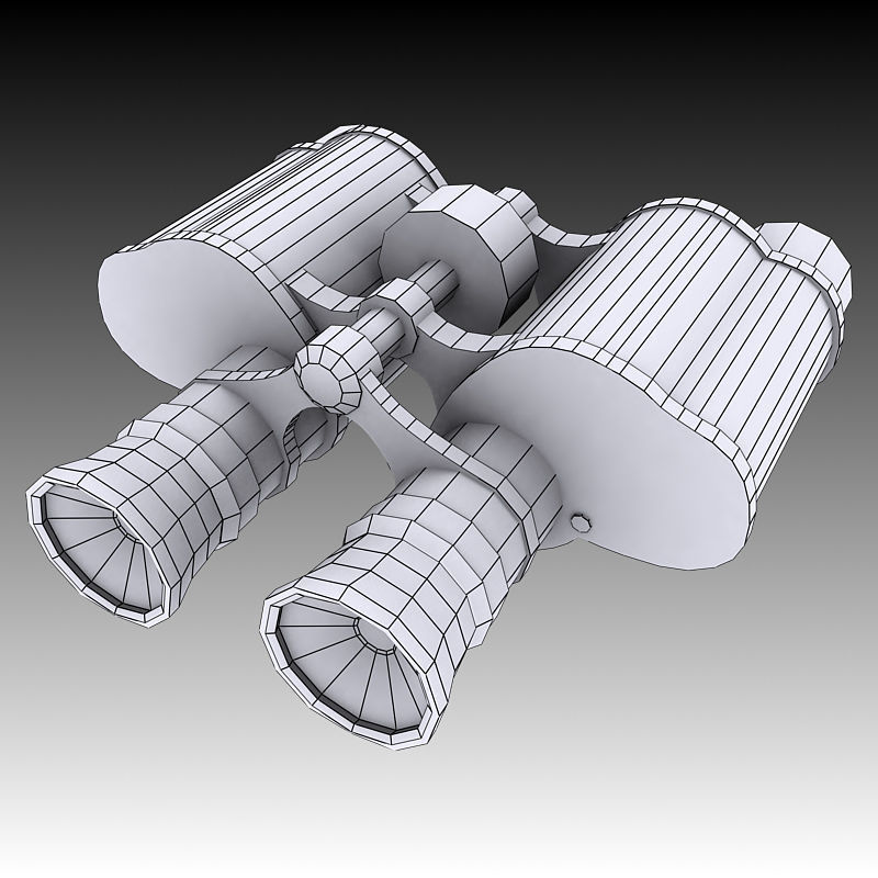 Binoculars 3D model_2