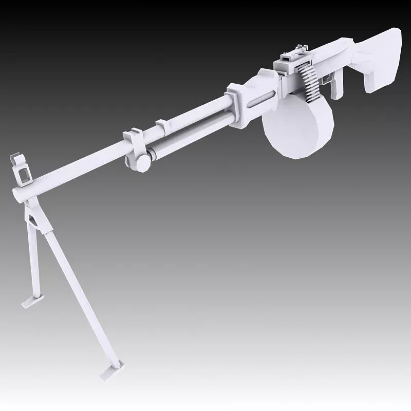 RPD Machine Gun 3D model_0