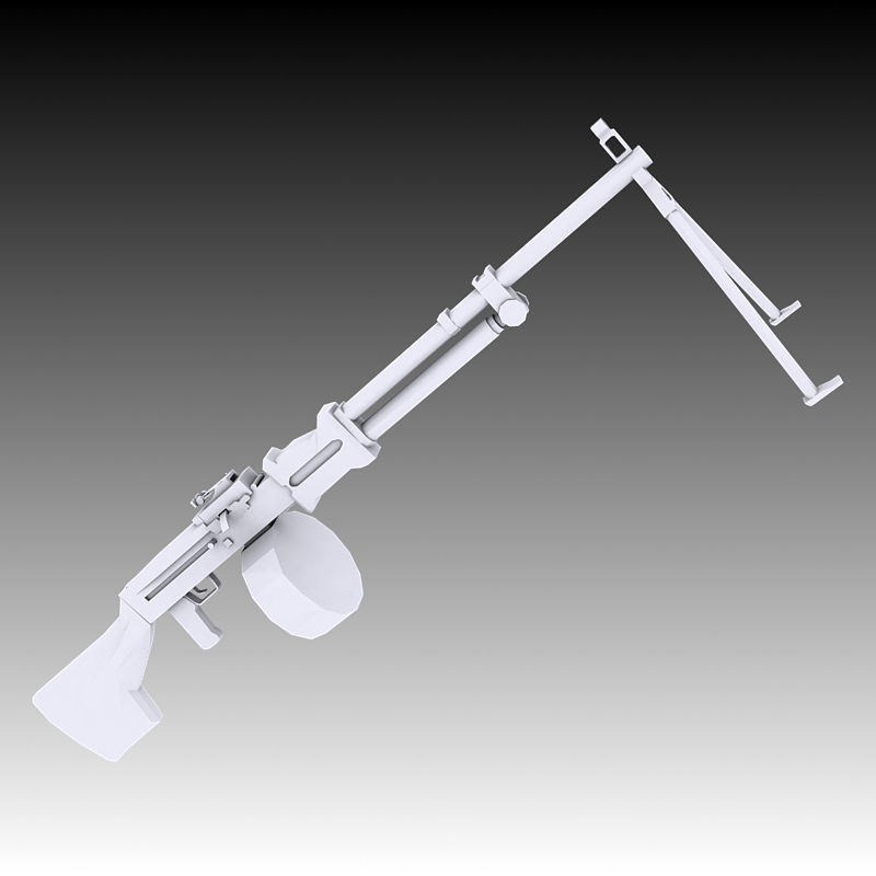 RPD Machine Gun 3D model_1