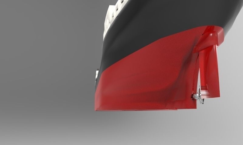 Tanker Ship Free 3D model_5