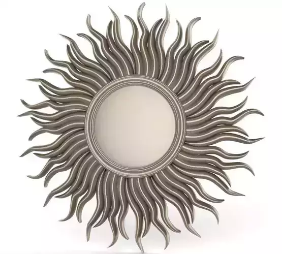 The sun sunburst mirror 3D print model