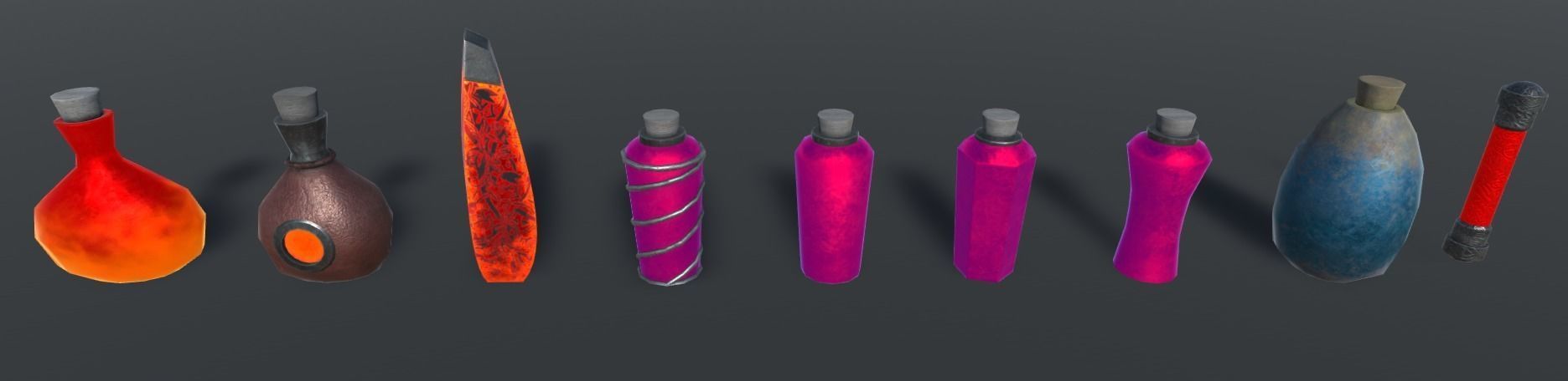 Ultimate Potions Pack Low-poly 3D model_4