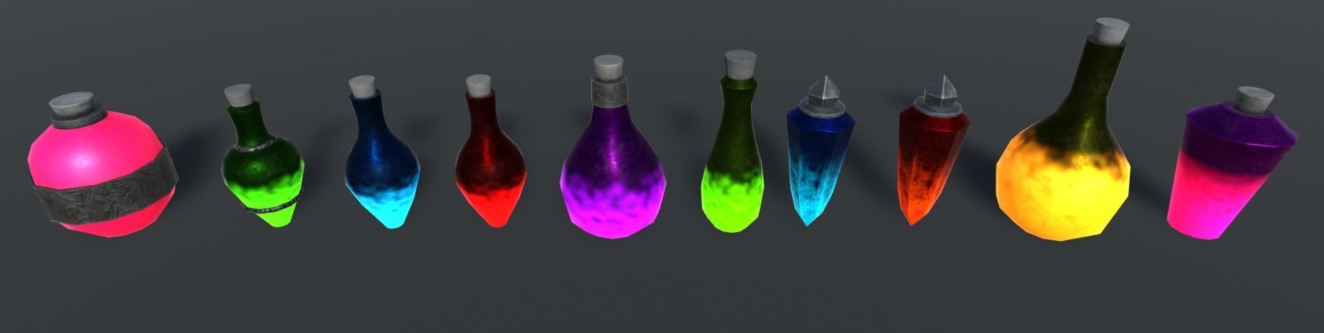 Ultimate Potions Pack Low-poly 3D model_6