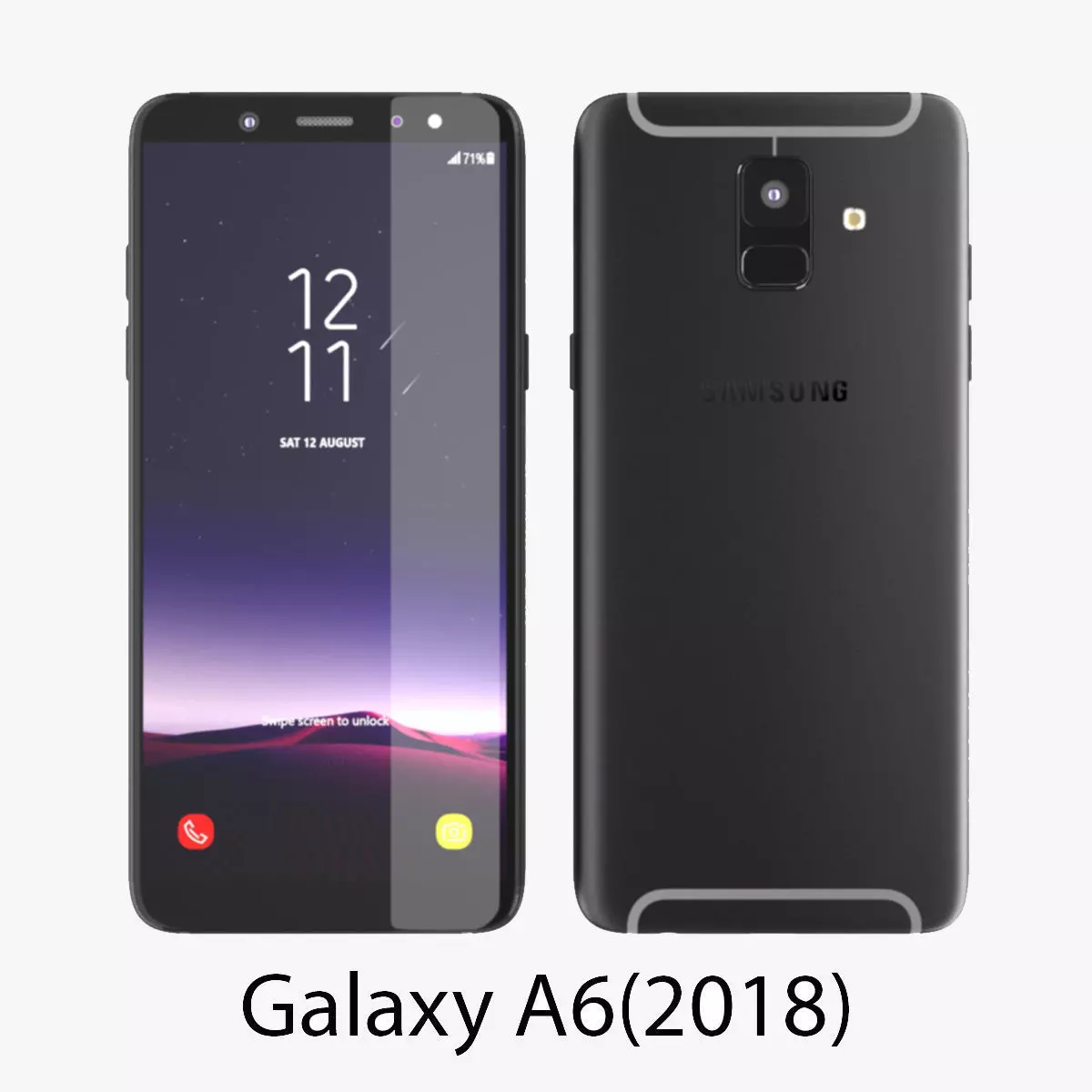 Samsung Galaxy A6 2018 3D model