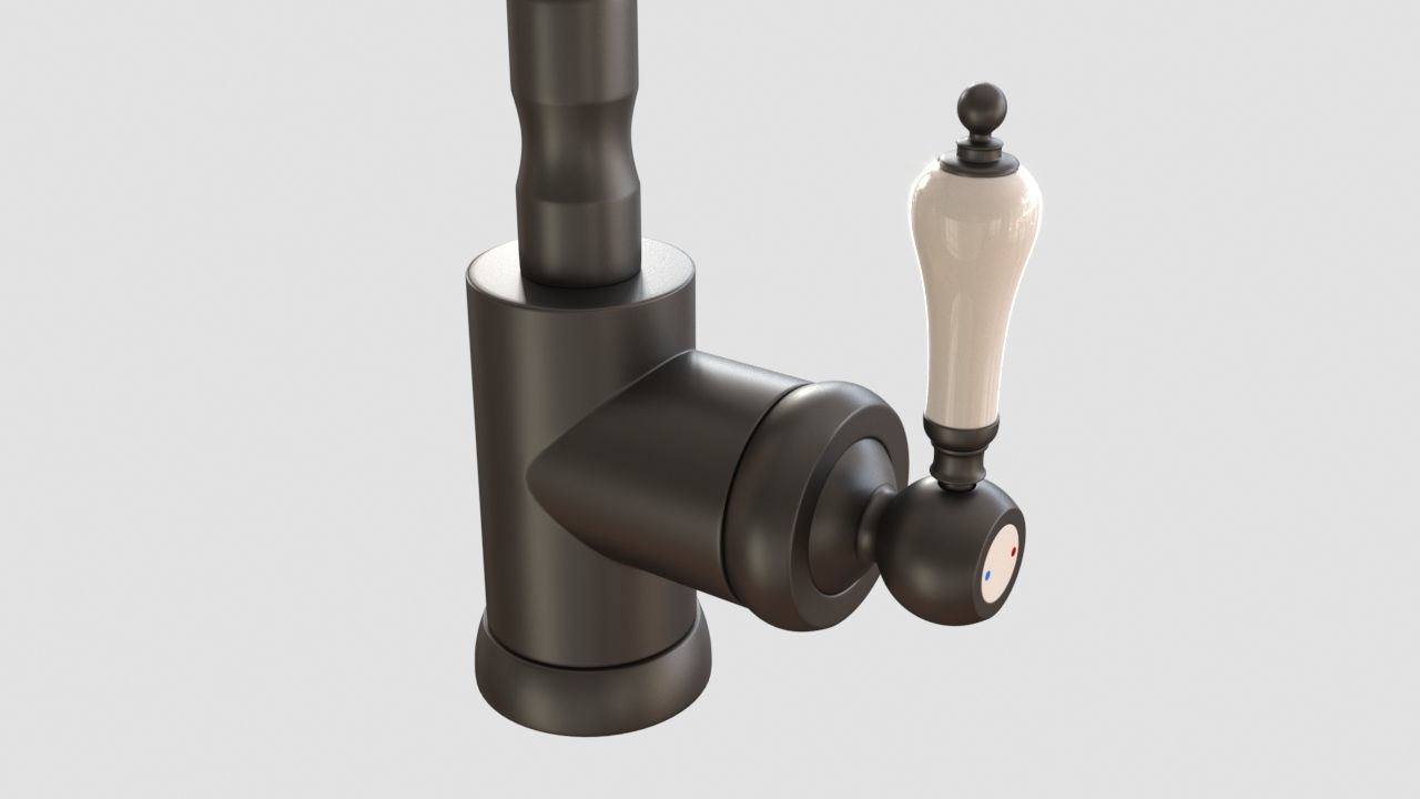 Glittran kitchen mixer tap faucet 3D model_5