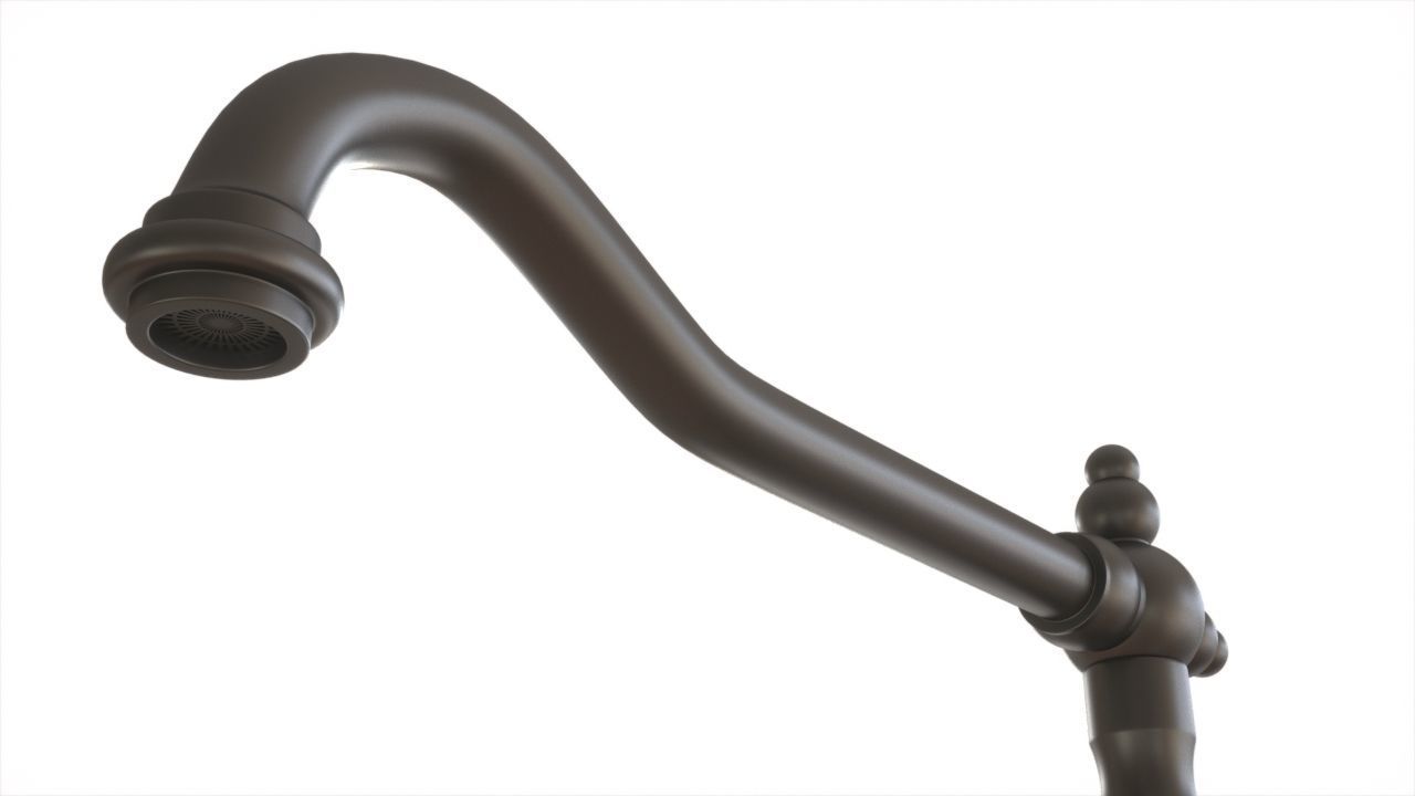 Glittran kitchen mixer tap faucet 3D model_1