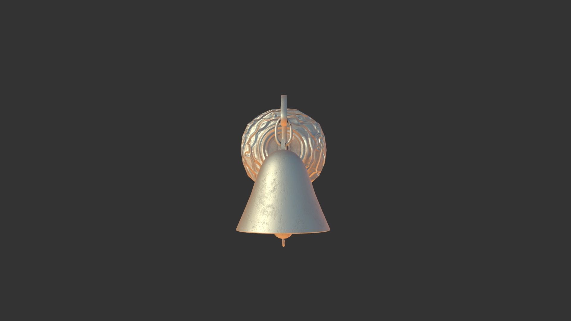 Door Bell Low-poly 3D model_3