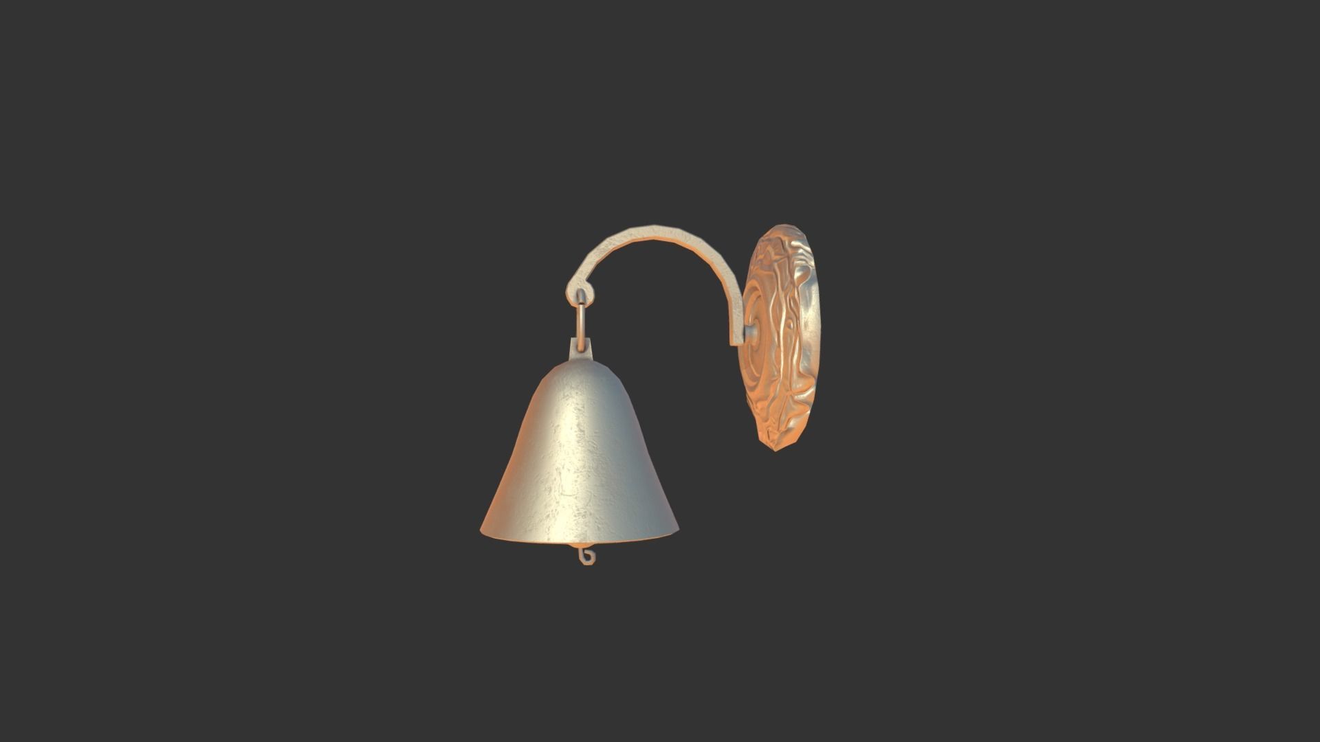 Door Bell Low-poly 3D model_1