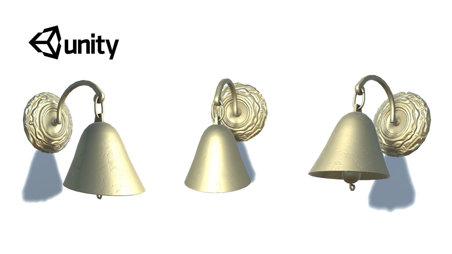 Door Bell Low-poly 3D model_5