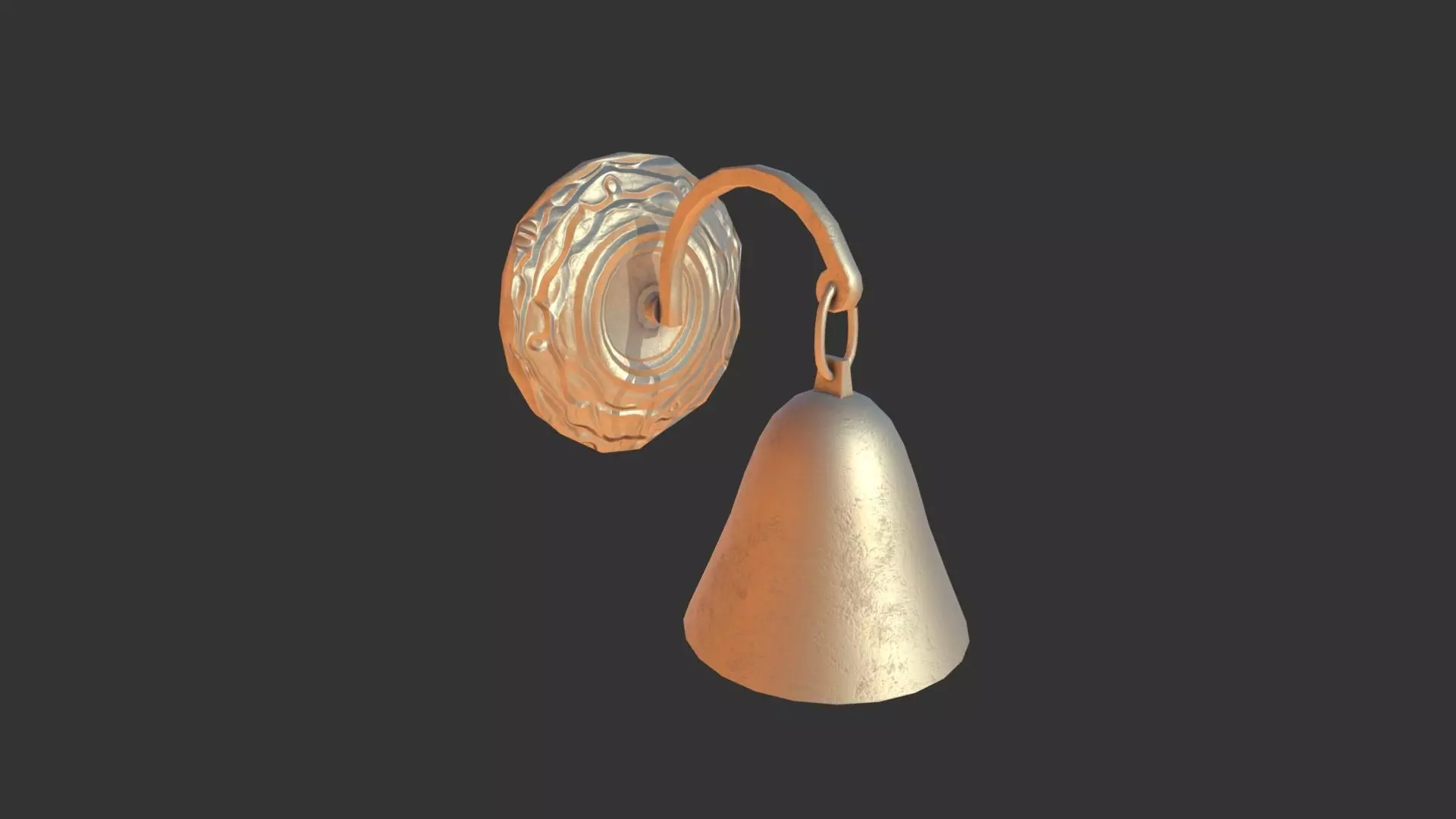 Door Bell Low-poly 3D model_0