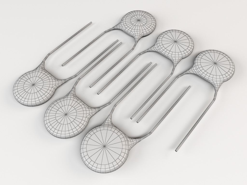ceramic capacitor Low-poly 3D model_3