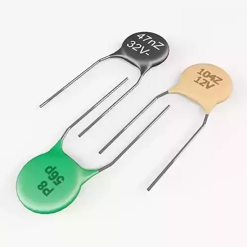 ceramic capacitor Low-poly 3D model