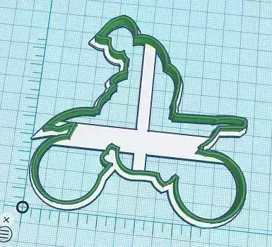 Motor Cross Cookie Cutter