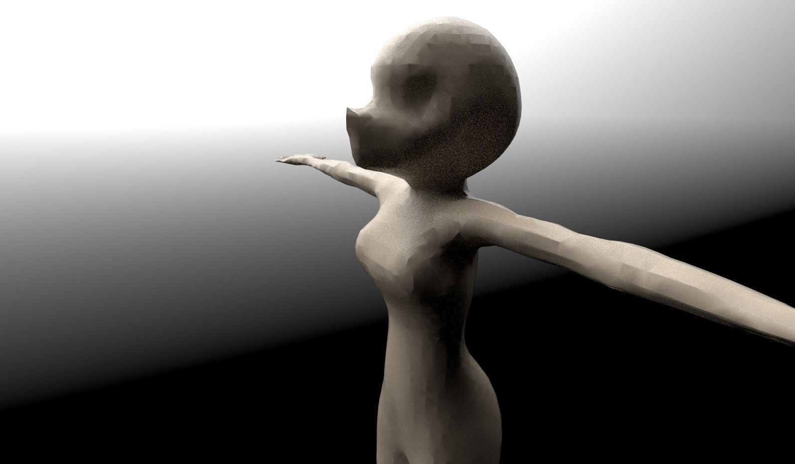 Anime - or - Loli base model Free low-poly 3D model_32