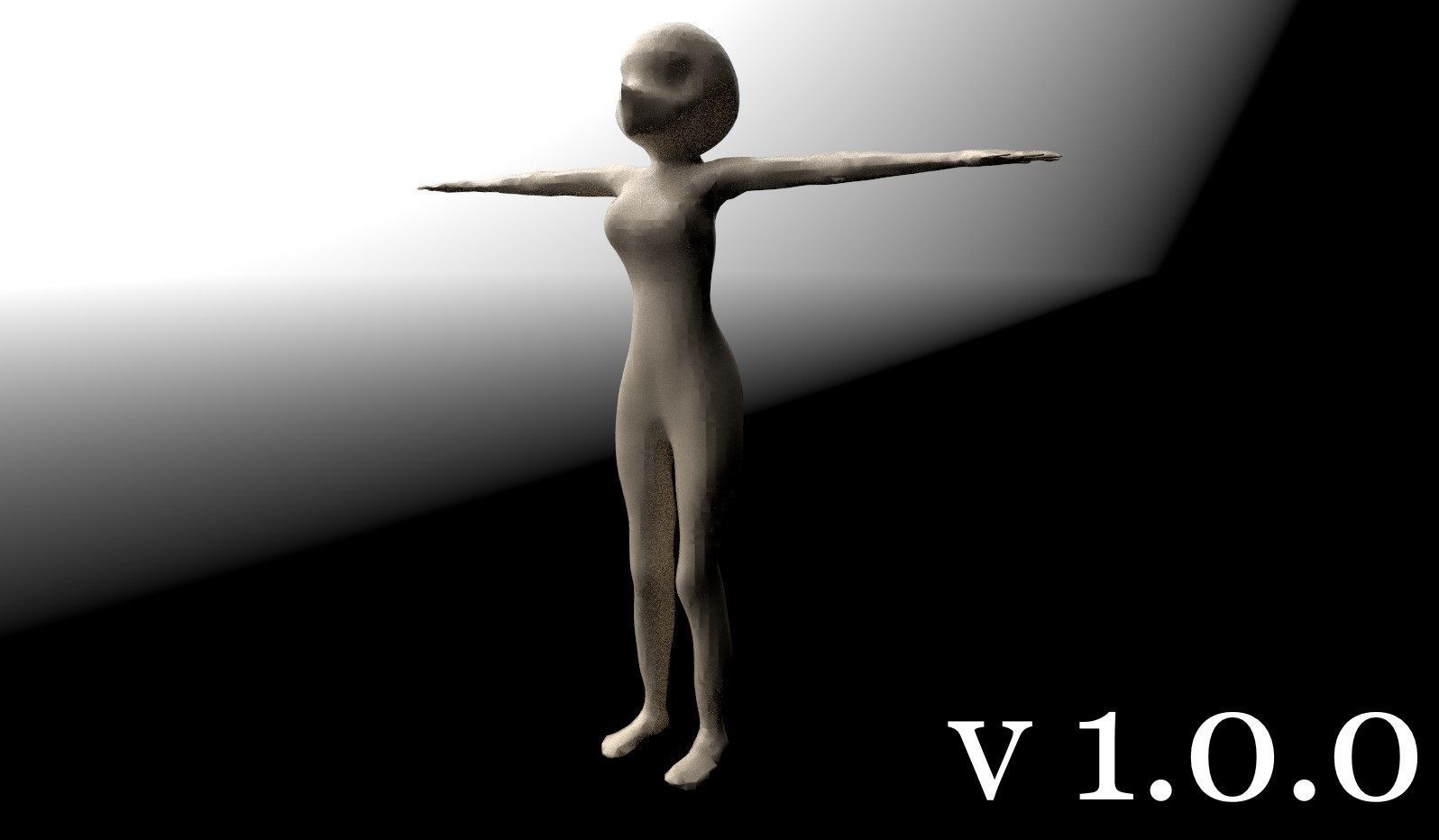 Anime - or - Loli base model Free low-poly 3D model_31