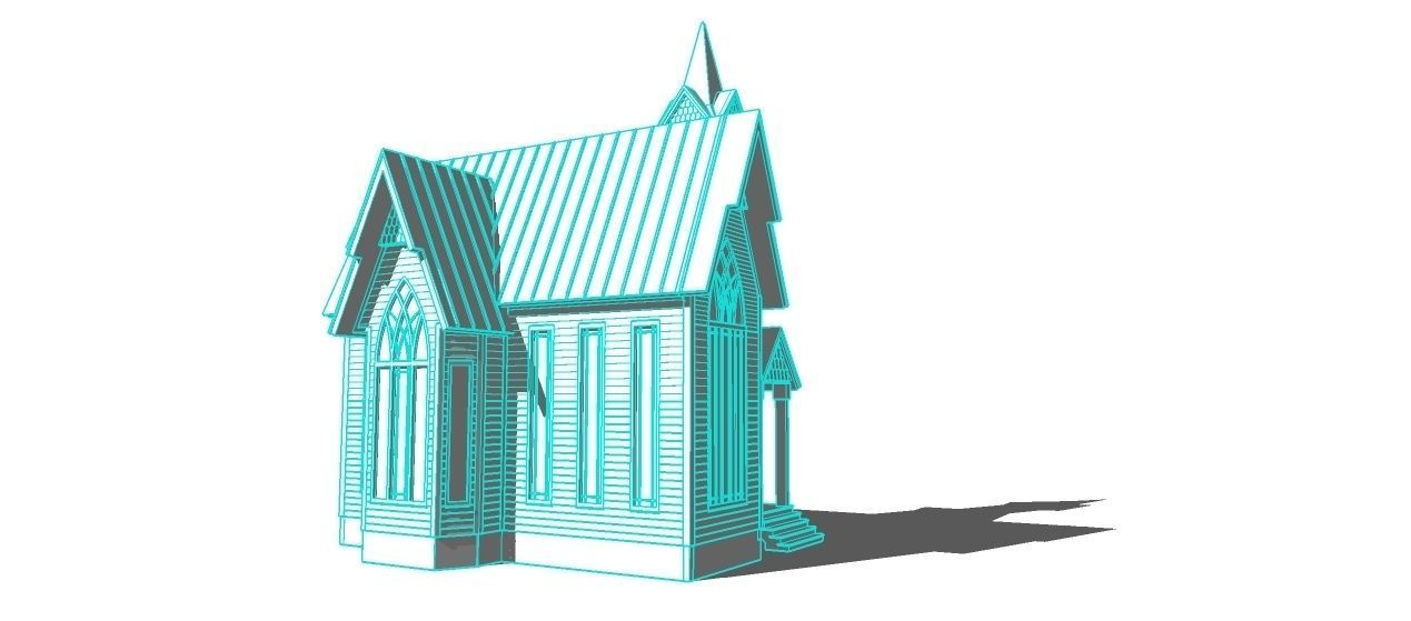Gothic Church Free 3D print model_2