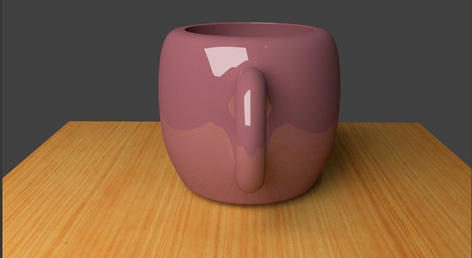 Coffee Mug Low-poly 3D model_2