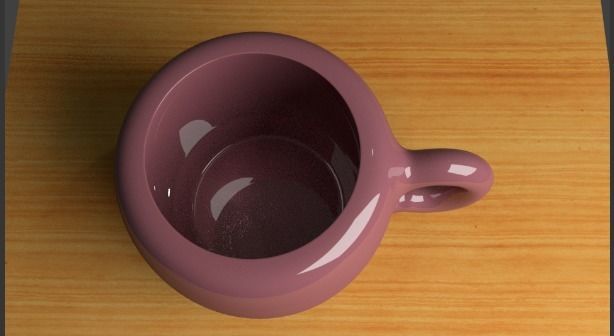 Coffee Mug Low-poly 3D model_1