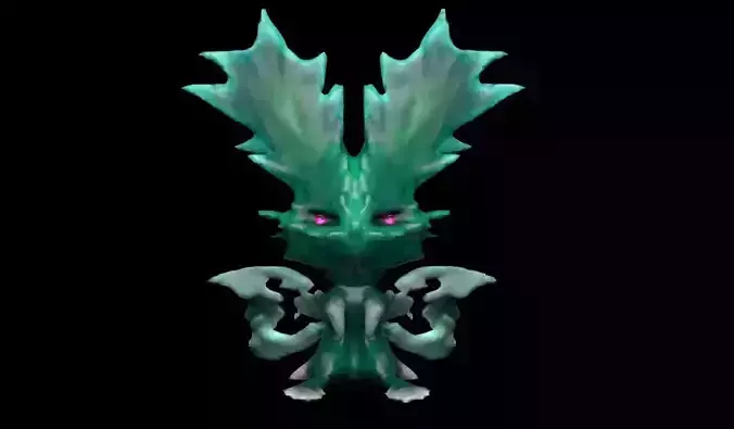 Sea Rabbit fantasy creature Free low-poly 3D model