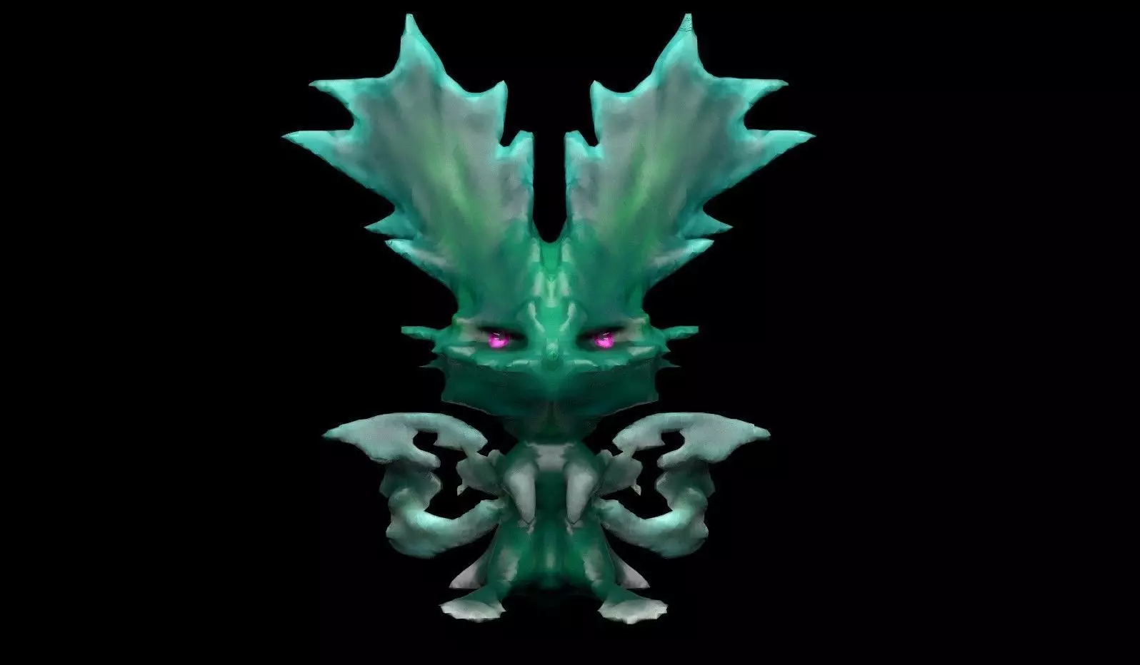 Sea Rabbit fantasy creature Free low-poly 3D model