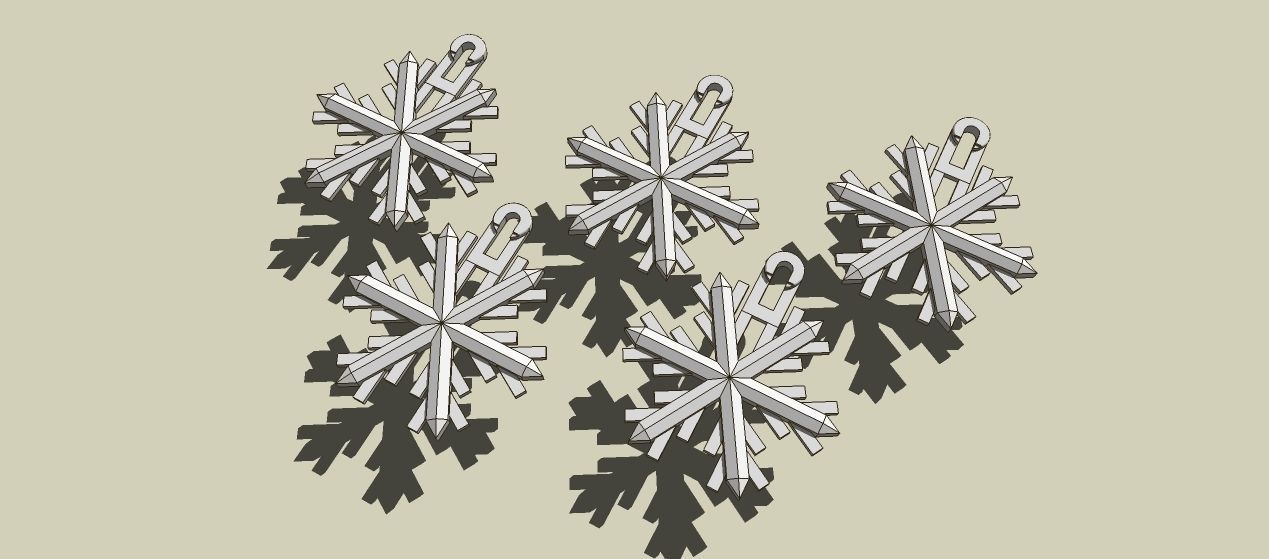 Snowflake-2014 paper snowflakes Free 3D print model_2