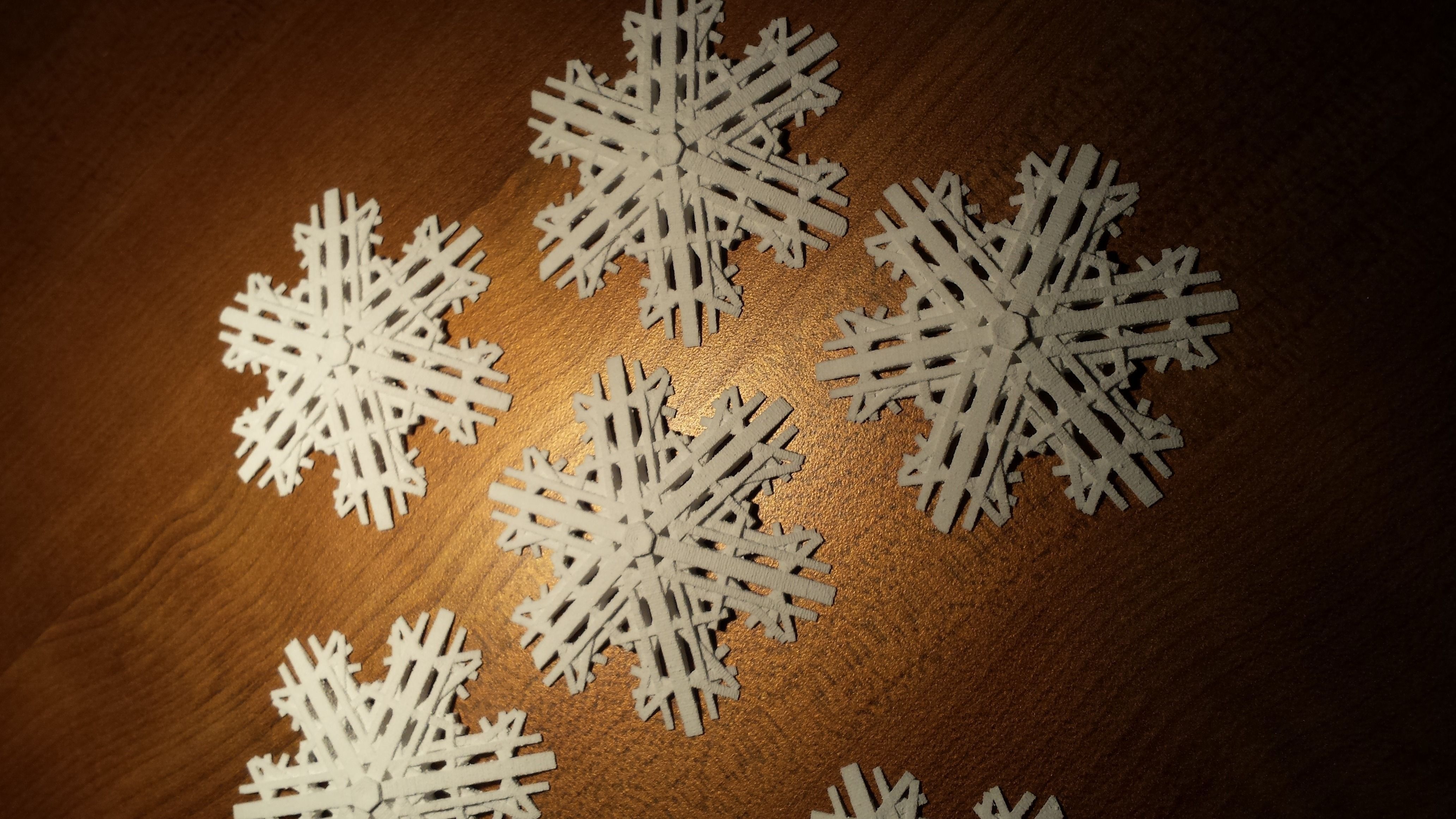 Snowflake-2014 paper snowflakes Free 3D print model_1