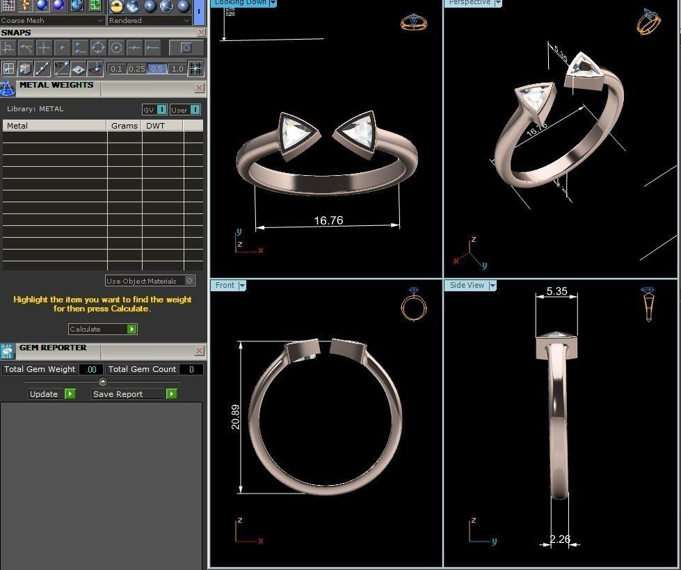 BULK-3DM-With Gems-RING 333 Files 3D print model_24