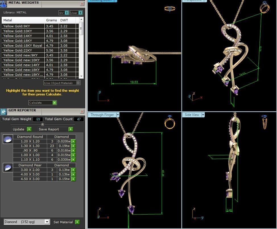 BULK-3DM-With Gems-RING 333 Files 3D print model_15