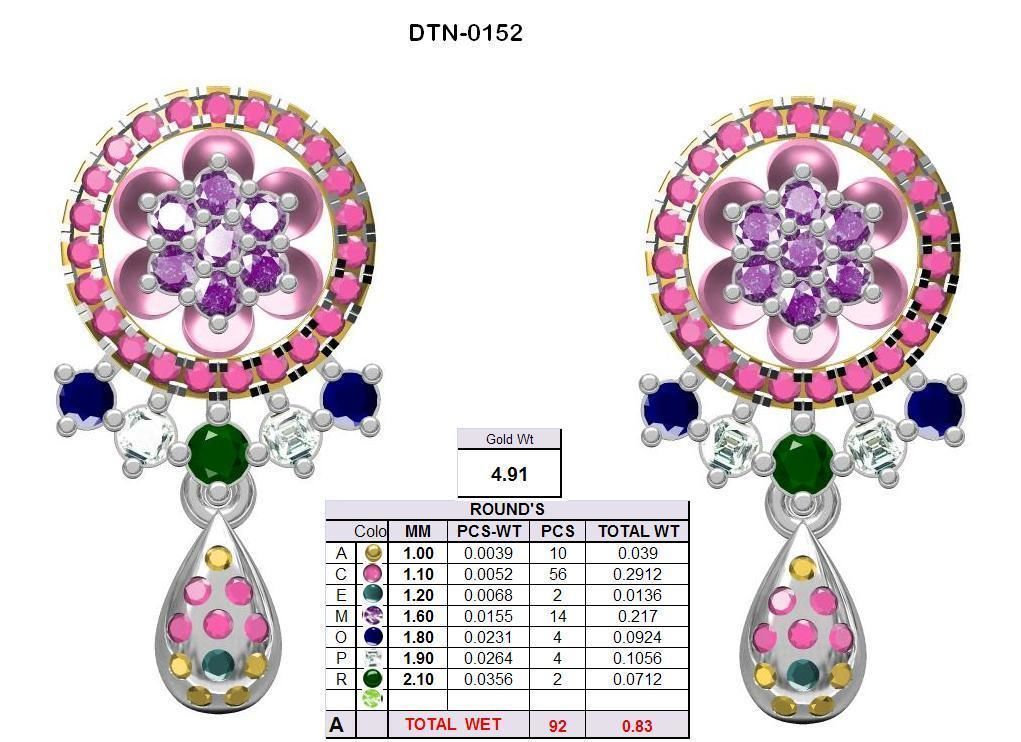 BULK-3DM-With Gems-RING 333 Files 3D print model_340