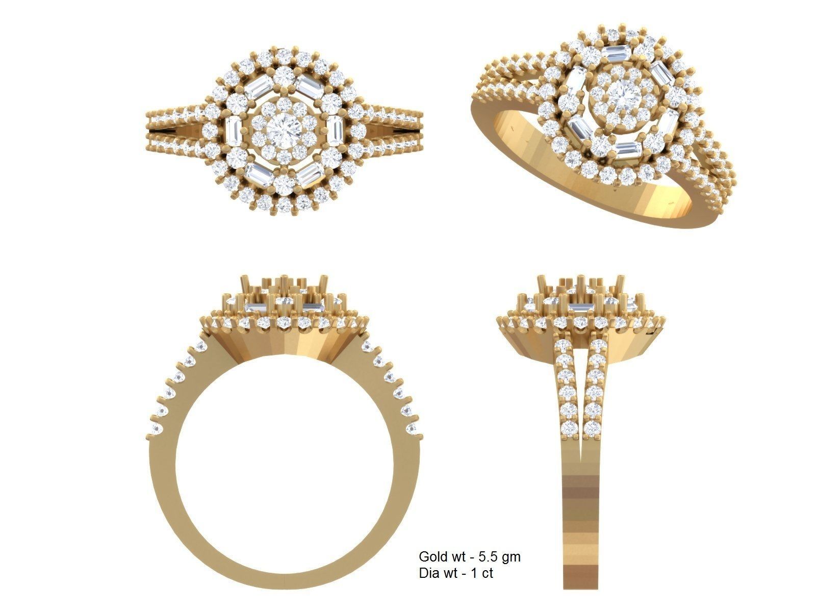 BULK-3DM-With Gems-RING 333 Files 3D print model_183