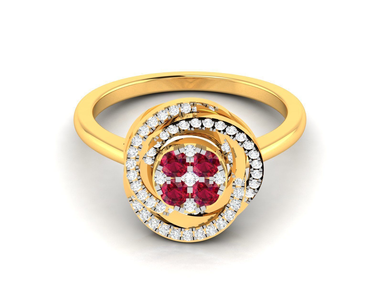 BULK-3DM-With Gems-RING 333 Files 3D print model_235