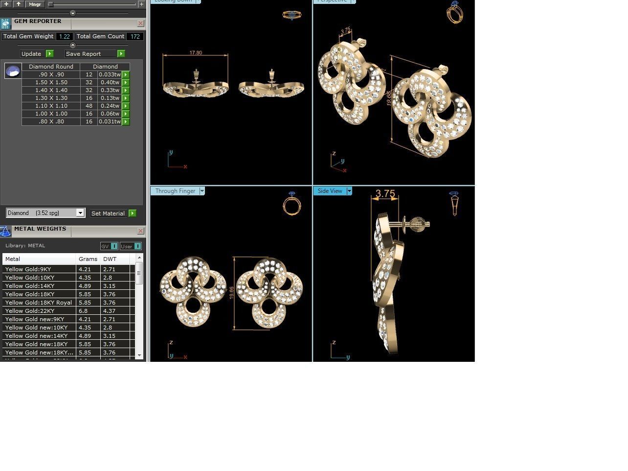 BULK-3DM-With Gems-RING 333 Files 3D print model_19