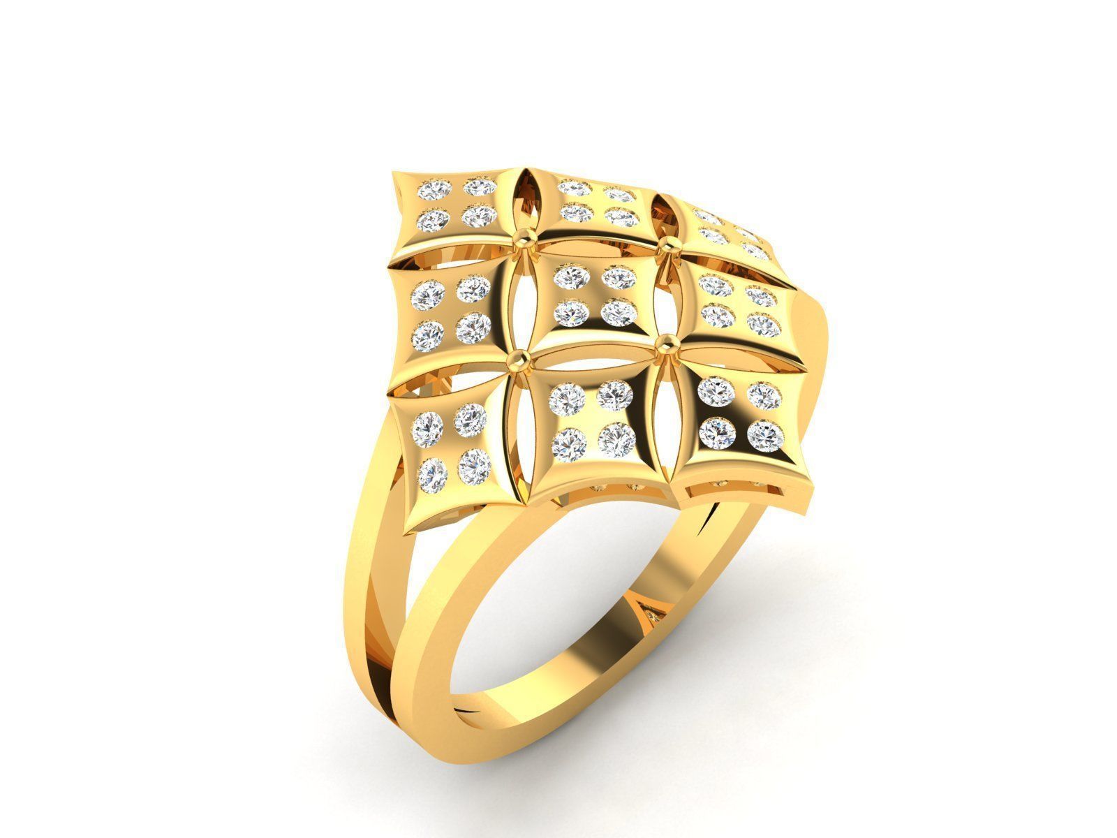 BULK-3DM-With Gems-RING 333 Files 3D print model_159