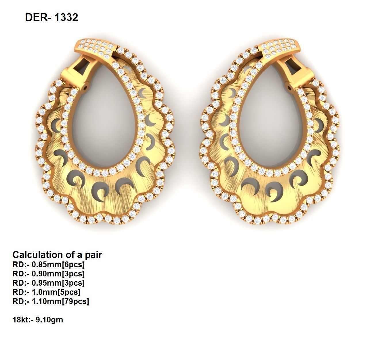 BULK-3DM-With Gems-RING 333 Files 3D print model_51