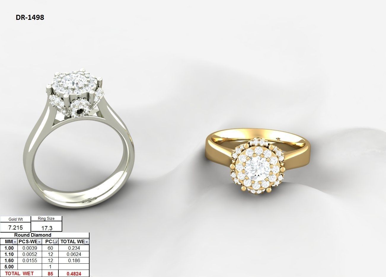 BULK-3DM-With Gems-RING 333 Files 3D print model_194